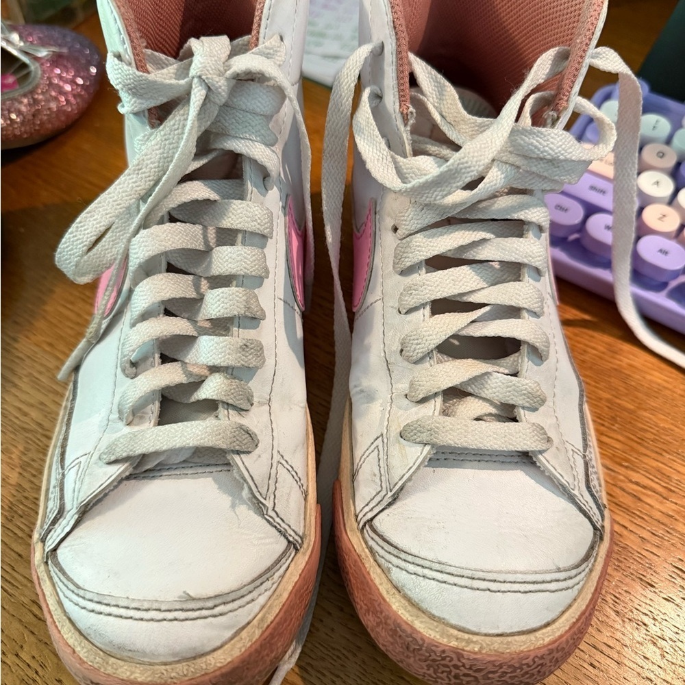Nike Sneakers with Pink Interior